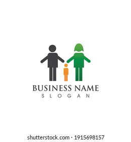 Family care symbol logo vector image