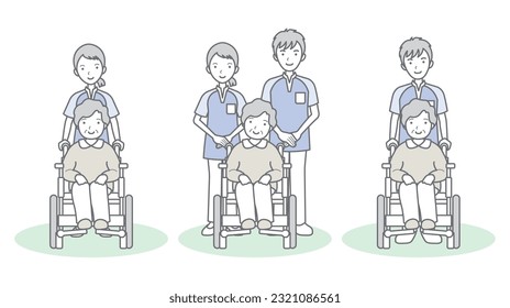 Vektorgrafik zur Familienbetreuung.
Gute Familie.