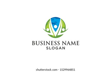 family care and world care logo vector set design