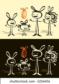 family cartoon - Easter - others: http://www.shutterstock.com/lightboxes.mhtml?lightbox_id=499084