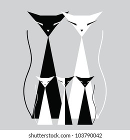 Family of cats
