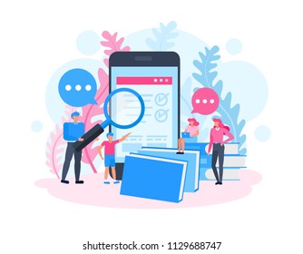 Family character vector design. Concept learning online.