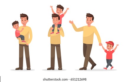 Father Son Cartoon High Res Stock Images Shutterstock