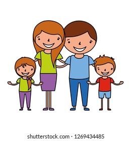 family characters cartoon