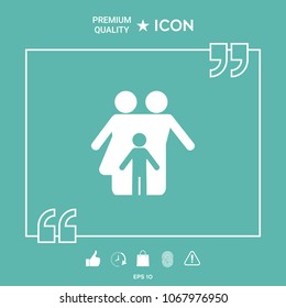 Family with child - icon