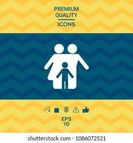 Family with child - icon