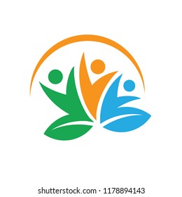 Family, Child, People grow Logo Design Inspiration Vector  