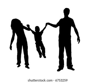 family with child vector