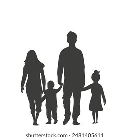 Family, children. Happiness. Love. The power of family. 