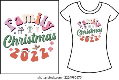 Family Christmas 2022. Mama Claus and hot cocoa. Holly jolly babe gift t-shirt for the family.