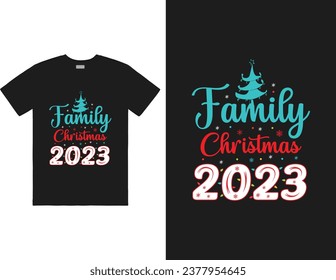 Family Christmas 2023 T-shirt design