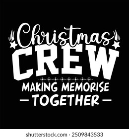 Family Christmas Crew Squad T-Shirt Design.