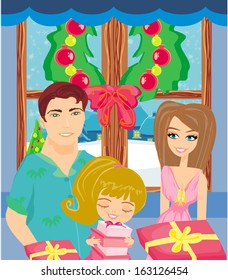 Family Christmas at home