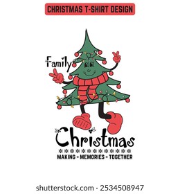 Family Christmas Making Memories Together-Christmas T shirt Design