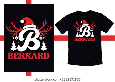 Family Christmas Name Shirt, Monogrammed Family Christmas Shirt, Personalized Matching Christmas Family T-Shirt Design, Custom Christmas Shirt With Name