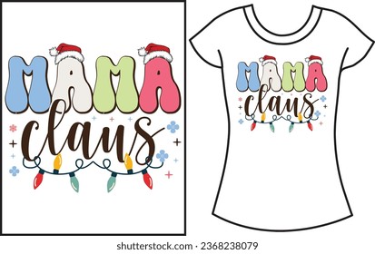 Family Christmas Retro T-shirt. Best t shirt for family.