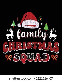 FAMILY CHRISTMAS SQUAD T-SHIRT DESIGN