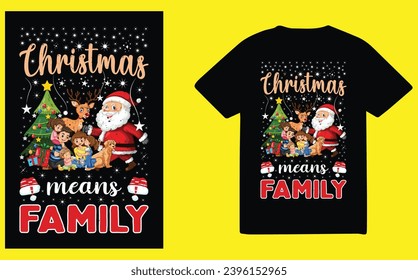 family christmas t shrit design. Christmas t shirt.