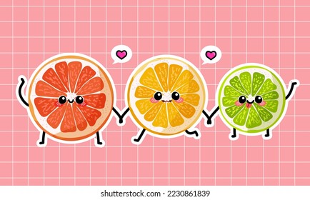 The Family Of  Citrus Illustration