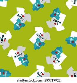 family clothes flat icon,EPS 10 seamless pattern background