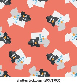 family clothes flat icon,EPS 10 seamless pattern background