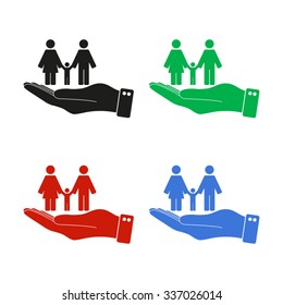 Family - color vector icon