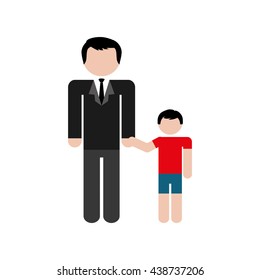 family concept. avatar icon. colofull, flat and isolated design