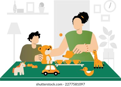 Family Concept Illustrations Idea Design