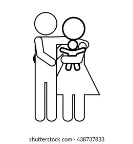 family concept. Pictogram icon.flat and isolated design