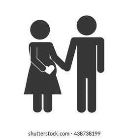family concept. Pictogram icon.flat and isolated design