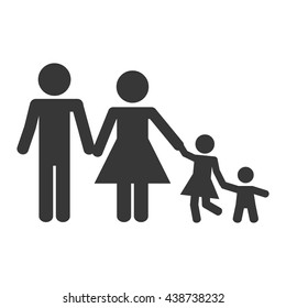 family concept. Pictogram icon.flat and isolated design