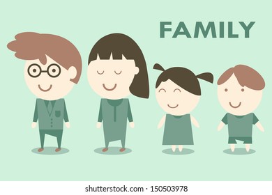 family concept, vector