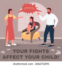 Family Conflict Social Media Post Mockup Stock Vector (Royalty Free ...