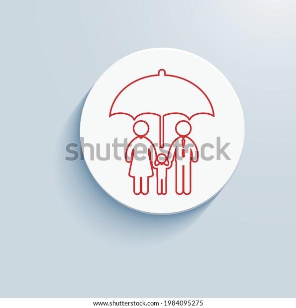 Family cover icon vector\
design