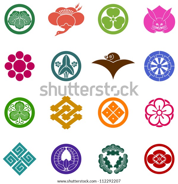 Family Crest Japan Stock Vector (Royalty Free) 112292207