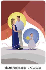 Family dancing at the wedding