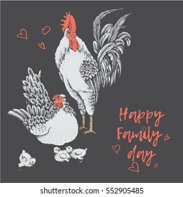 family day of chicken birds