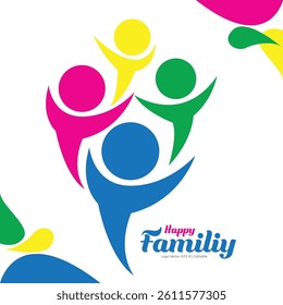 Family Day Color Logo Vector