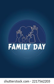 Family Day nice background poster