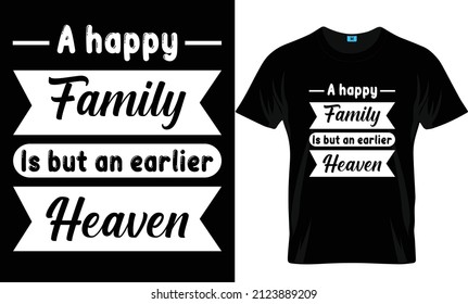 Family Day Tshirt Design Template Stock Vector (Royalty Free ...