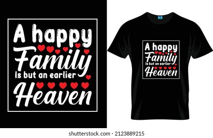 Family Day Tshirt Design Template Stock Vector (Royalty Free ...