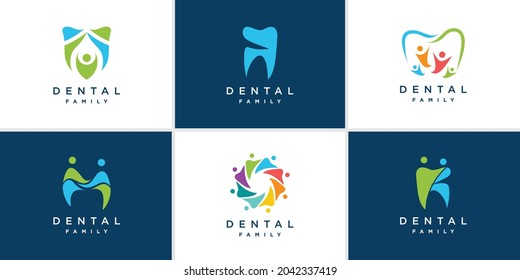 Family Dental Logo Collection Premium Vector Stock Vector (Royalty Free ...