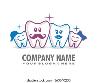 Family Dental Logo Icon Vector