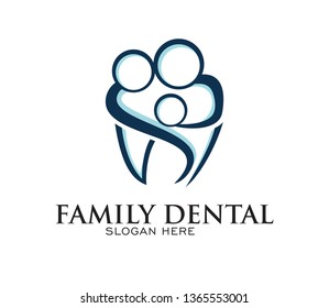 Family Dental Logo Template Vector