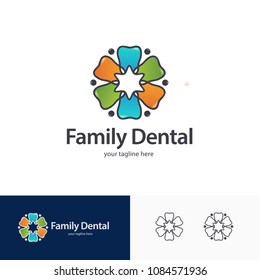 Family Dental Logo Vector