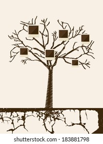 Family design over beige background, vector illustration