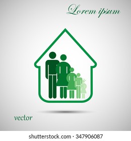 Family design over gray background,vector illustration