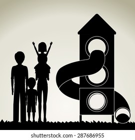 family  design over grey background, vector illustration