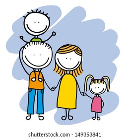 family design over white background vector illustration 