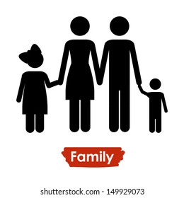 family design over white background vector illustration  